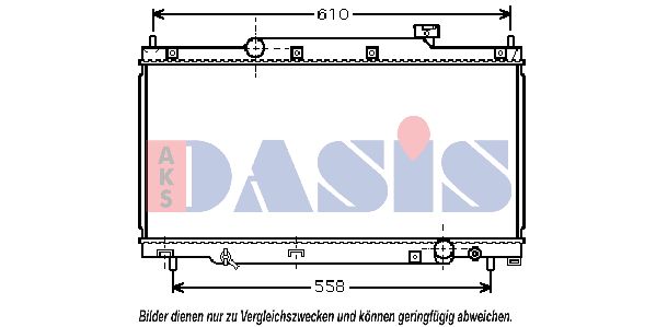 AKS DASIS Jäähdytin,moottorin jäähdytys 100007N